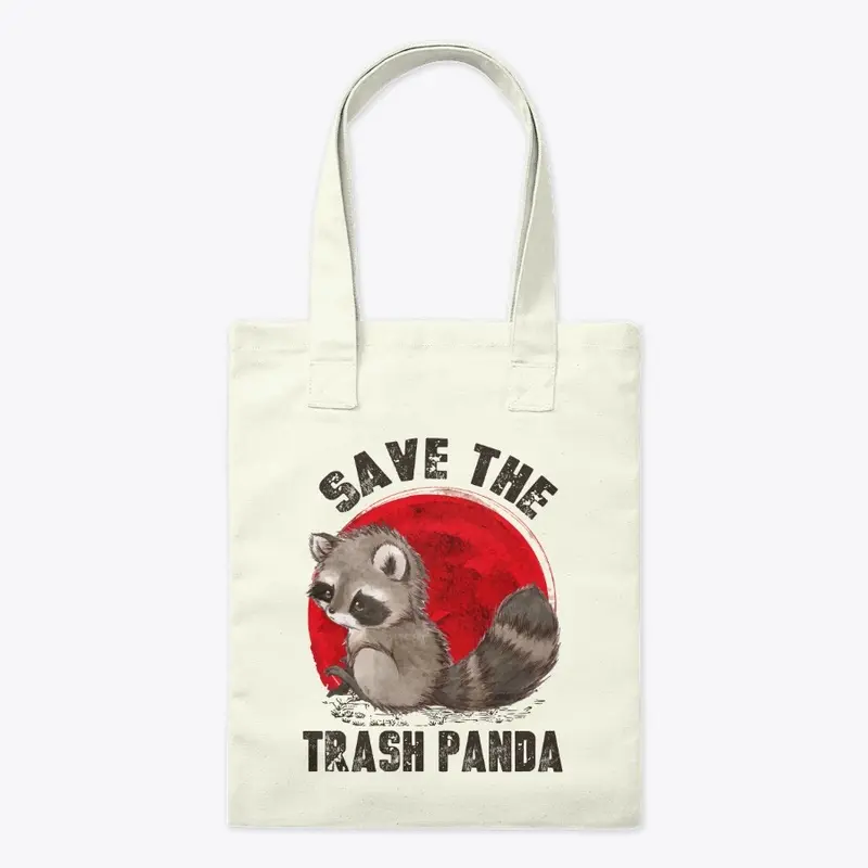 Racoon Save The Trash Pandas sunset